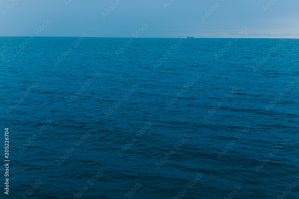 Beautiful blue sea. The mood is summer