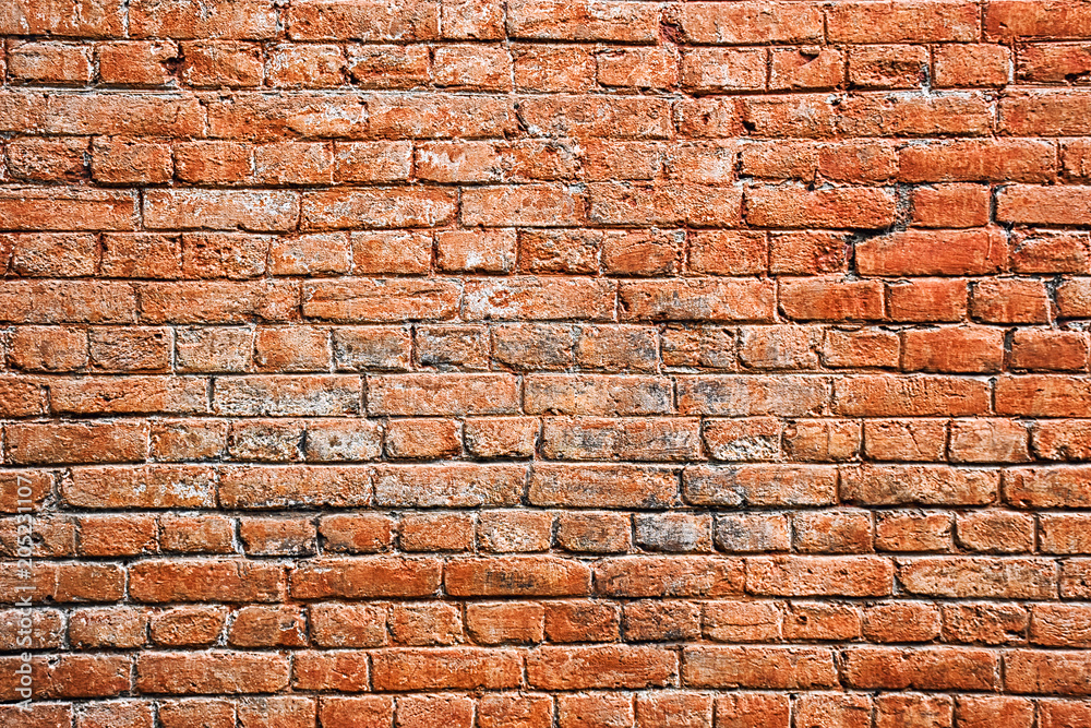 Obraz premium Old red brick wall texture