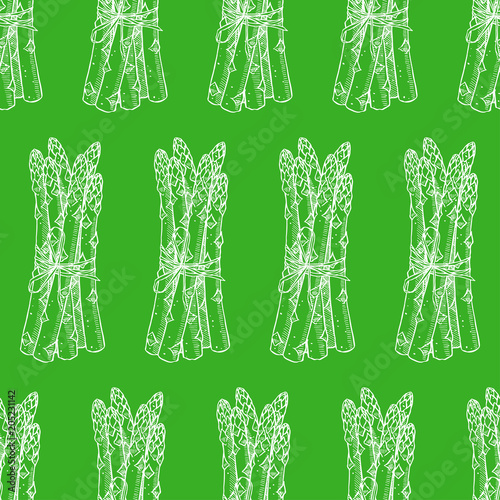 seamless sketch ripe asparagus