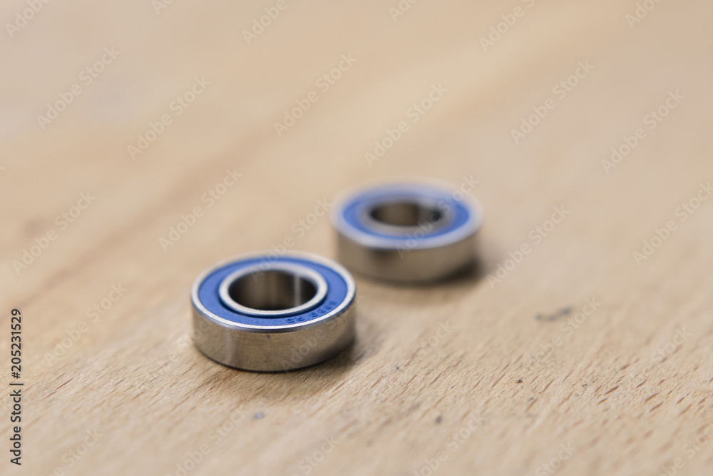 Bearing with plastic blue cover. Bearing with plastic blue cover.