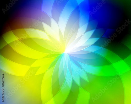 Abstract vector background composed of simple elements