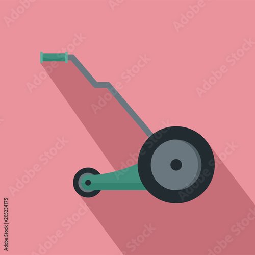 Electric grass cutter icon. Flat illustration of electric grass cutter vector icon for web design