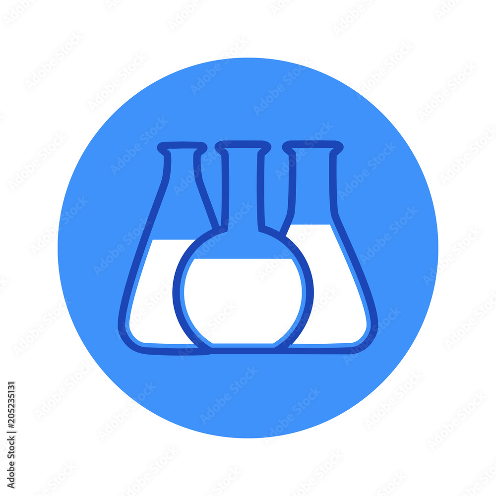 Vector illustration of chemical lab test tube icon Vector illustration of chemical lab test tube icon