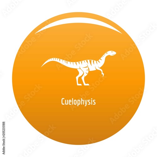 Cuelophysis icon. Simple illustration of cuelophysis vector icon for any design orange photo