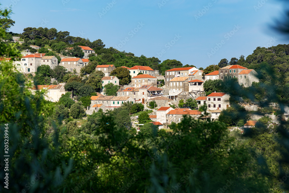 Govedari,small village on island Mljet.Croatia