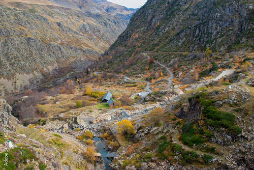 Mountain landscape in the French Pyrenees photo