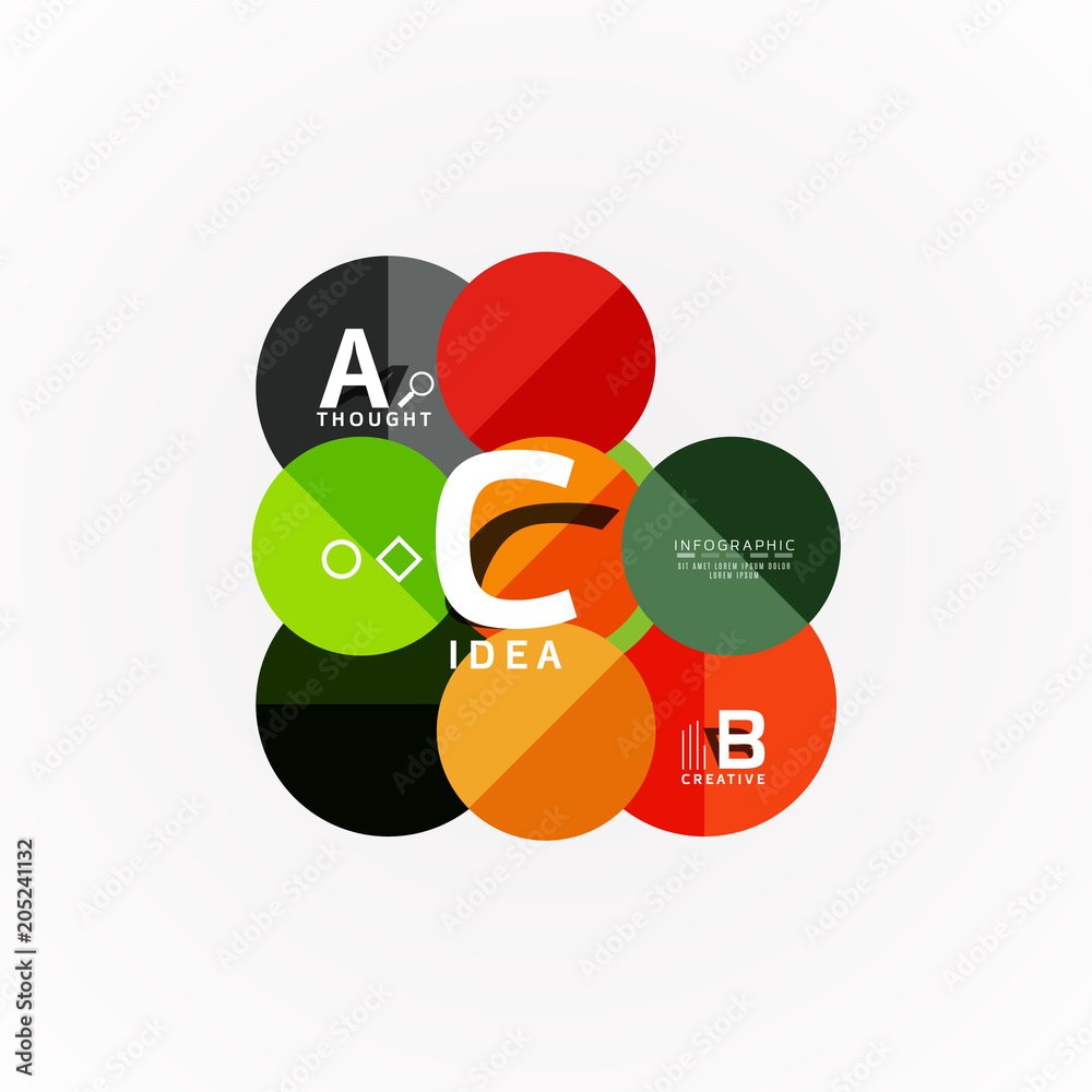 Paper infographic banner template with a b c options, infographics elements Paper infographic banner template with a b c options, infographics elements