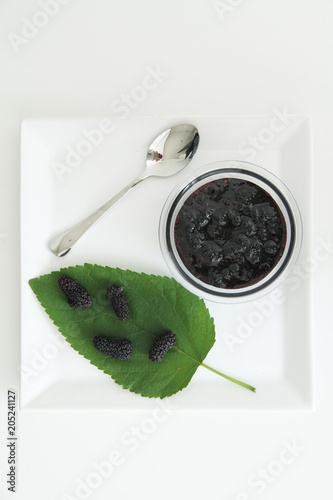 Leaf, blackberry, fruit, jelly, São Paulo, Brazil photo