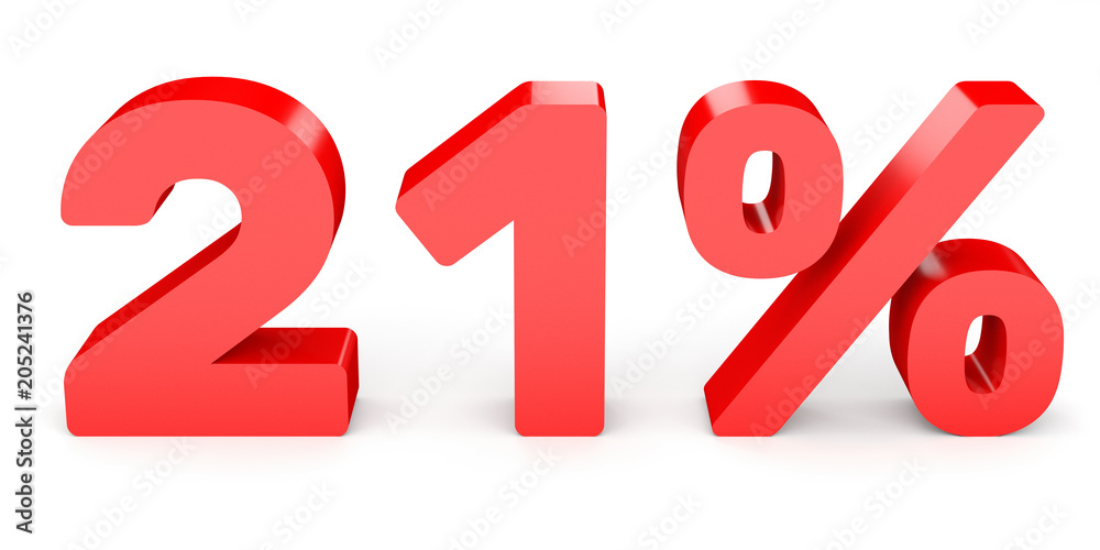 Twenty one percent off. Discount 21 %. Twenty one percent off. Discount 21 %.