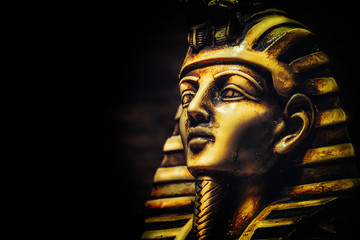 Canvas schilderij Egypte Stone pharaoh tutankhamen mask  © merydolla