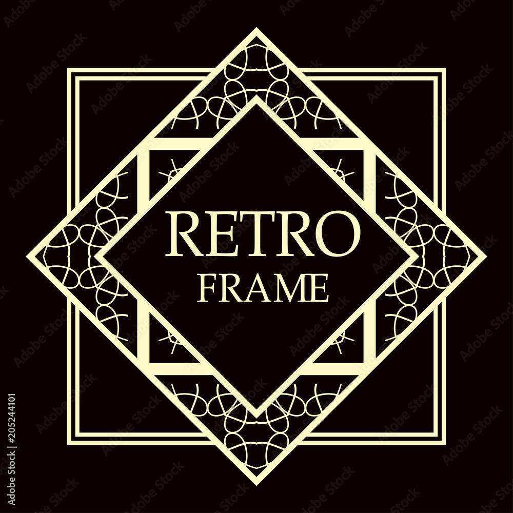 art deco frame art deco frame