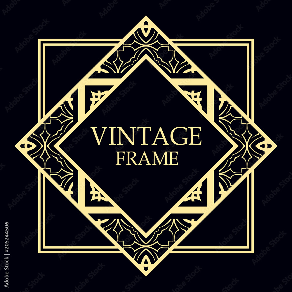 art deco frame art deco frame