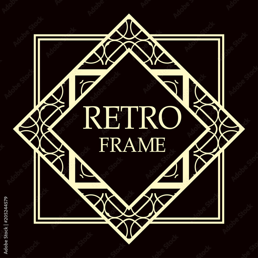 art deco frame art deco frame