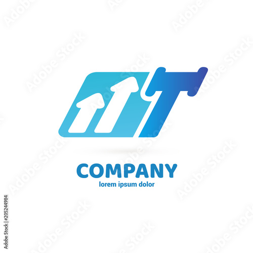 Illustration of business logotype bidding and auction.