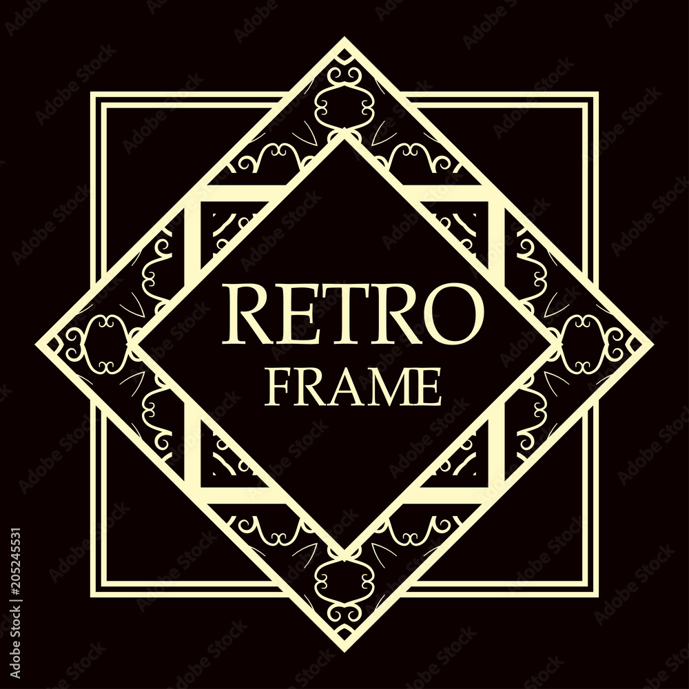 art deco frame art deco frame