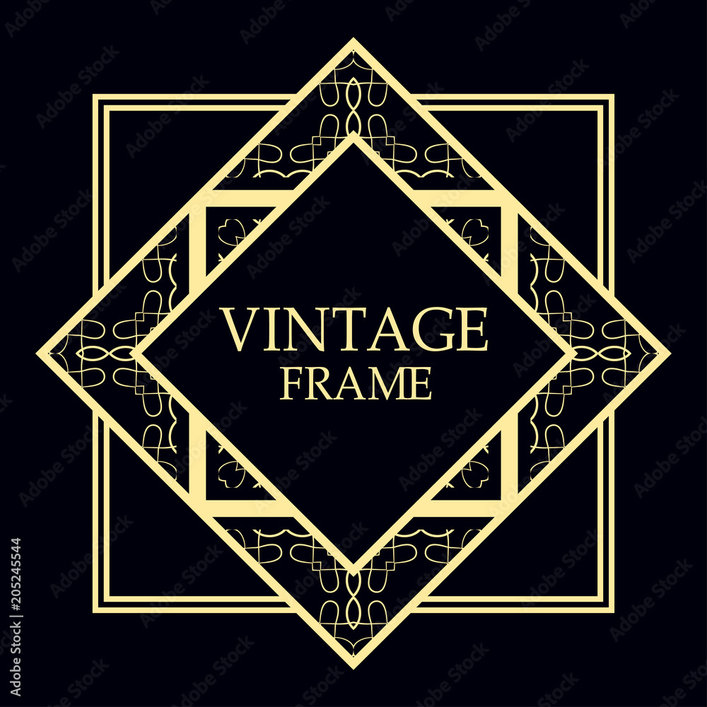 art deco frame art deco frame