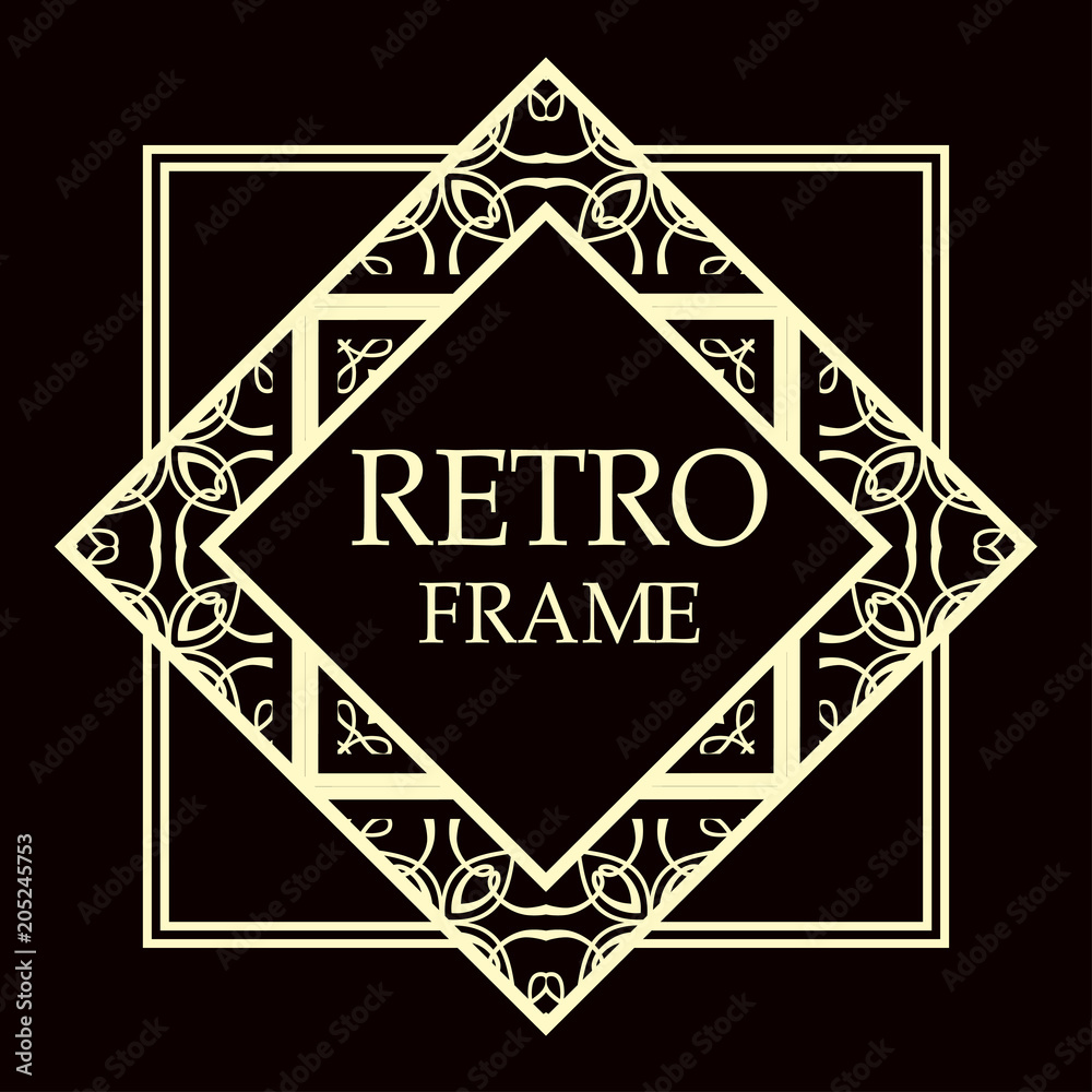 art deco frame art deco frame