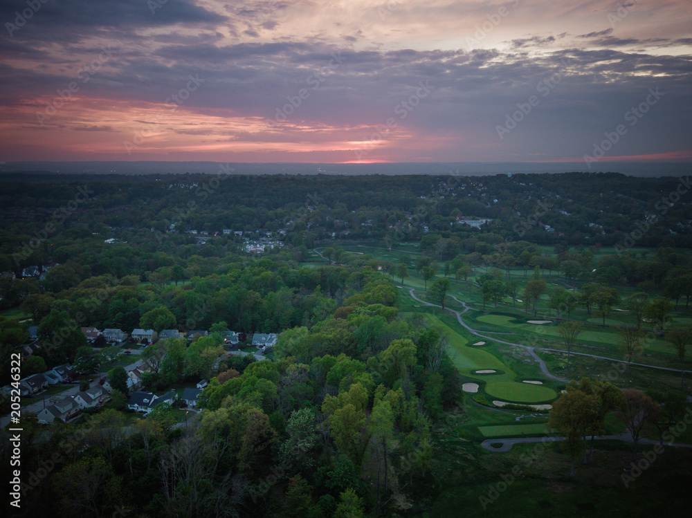 Aerial View of West Orange New Jersey