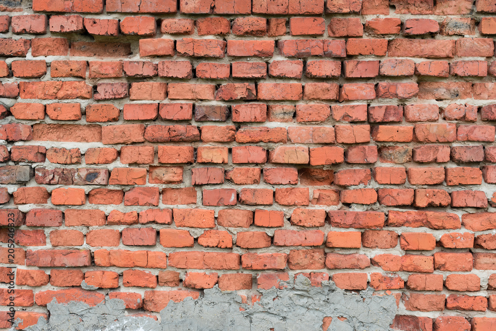 Brick texture with scratches and cracks