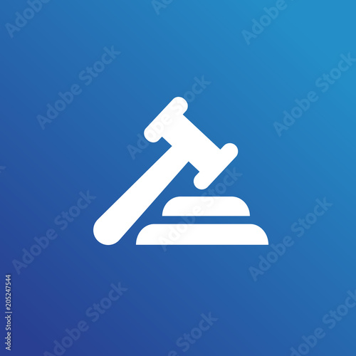Illustration of business logotype bidding and auction.