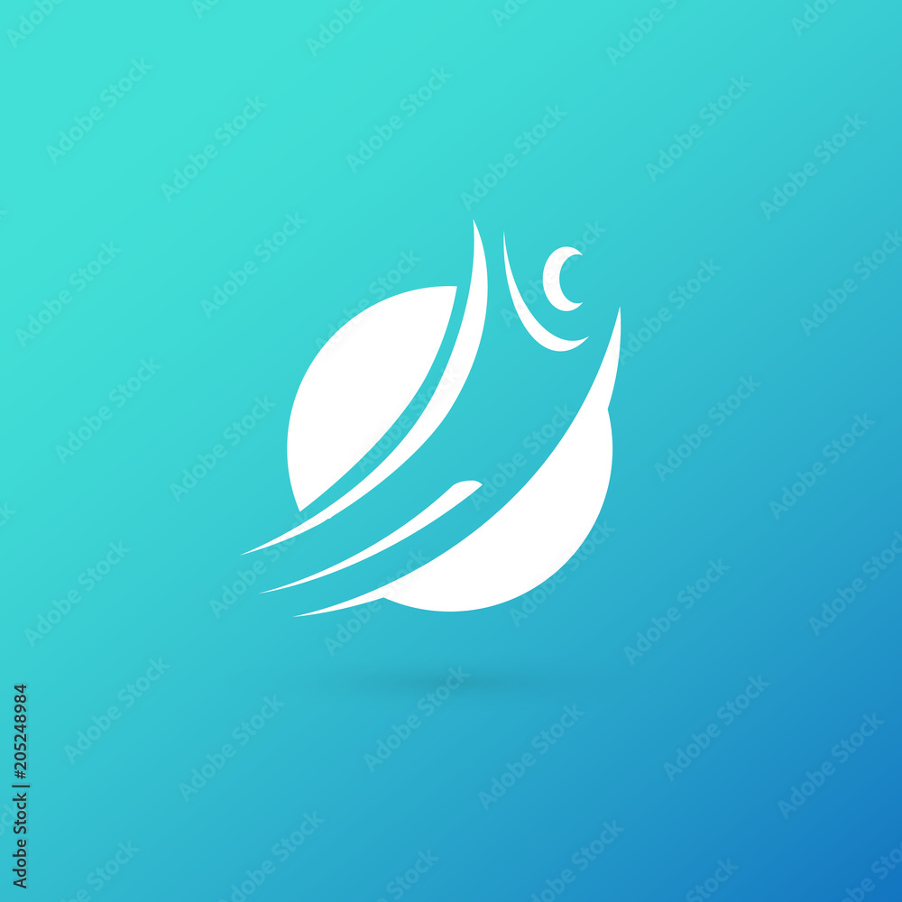 Logo design abstract people vector template. Logo design abstract people vector template.