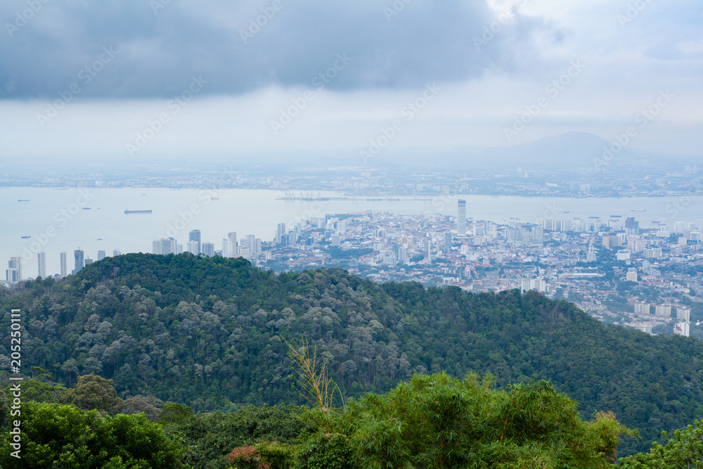 City view from Penang hill