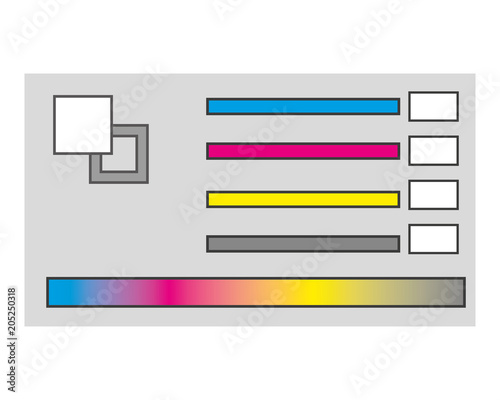 graphic designer color palette composition vector illustration