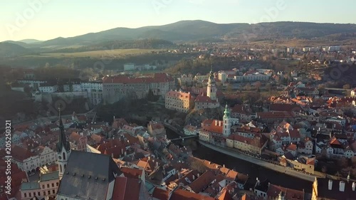 Cesky Krumlov from a bird's eye view, Czech Republic photo