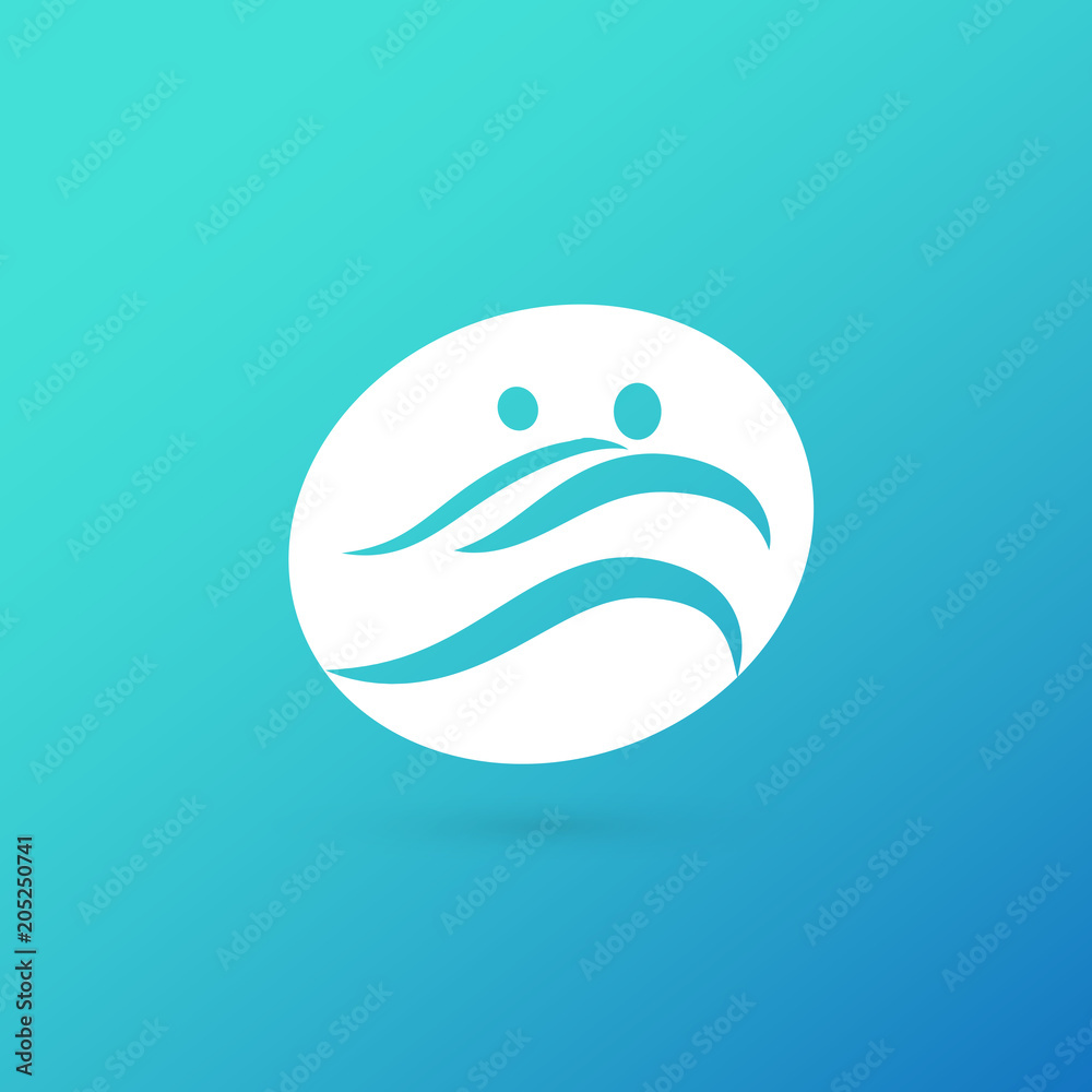 Logo design abstract people vector template. Logo design abstract people vector template.