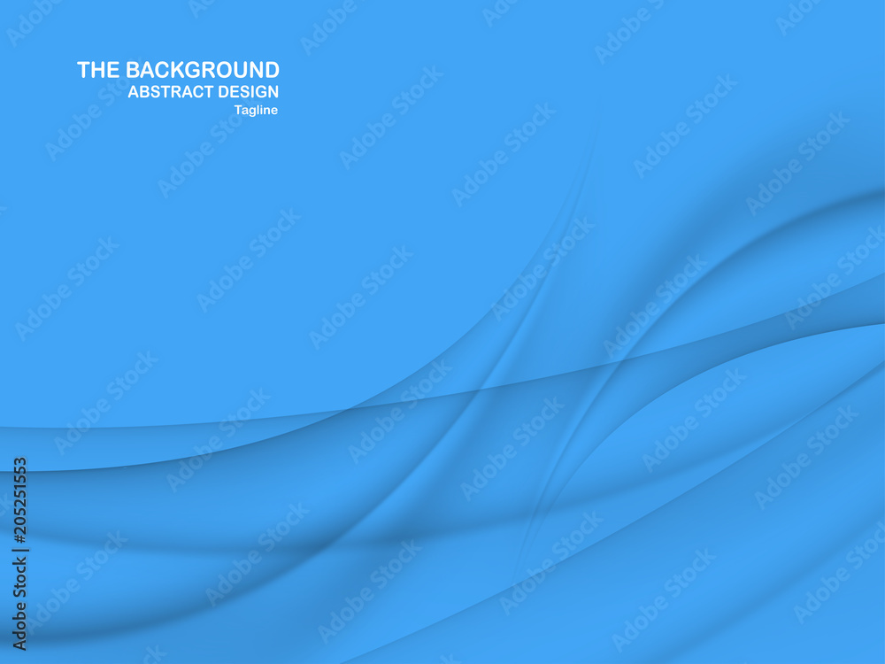 Abstract blue curve background with copy space for white text. Modern template design for cover, brochure, web banner and magazine. Abstract blue curve background with copy space for white text. Modern template design for cover, brochure, web banner and magazine.
