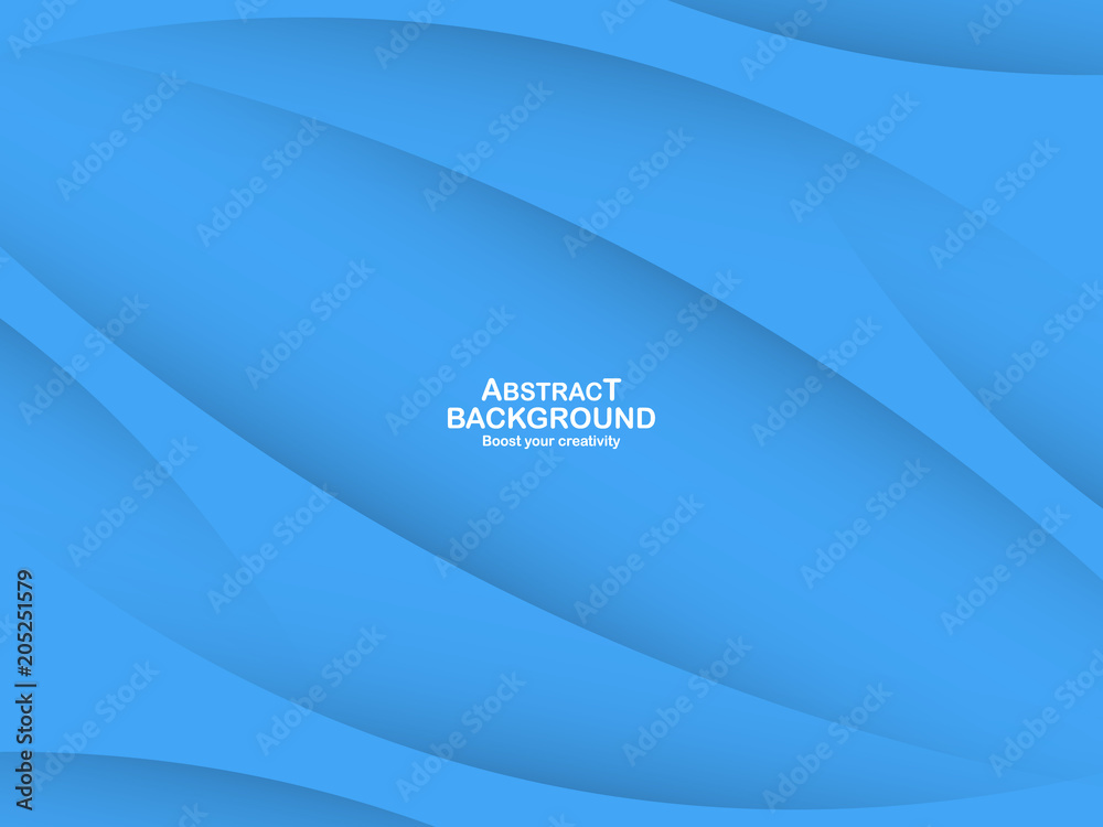 Abstract blue curve background with copy space for white text. Modern template design for cover, brochure, web banner and magazine. Abstract blue curve background with copy space for white text. Modern template design for cover, brochure, web banner and magazine.