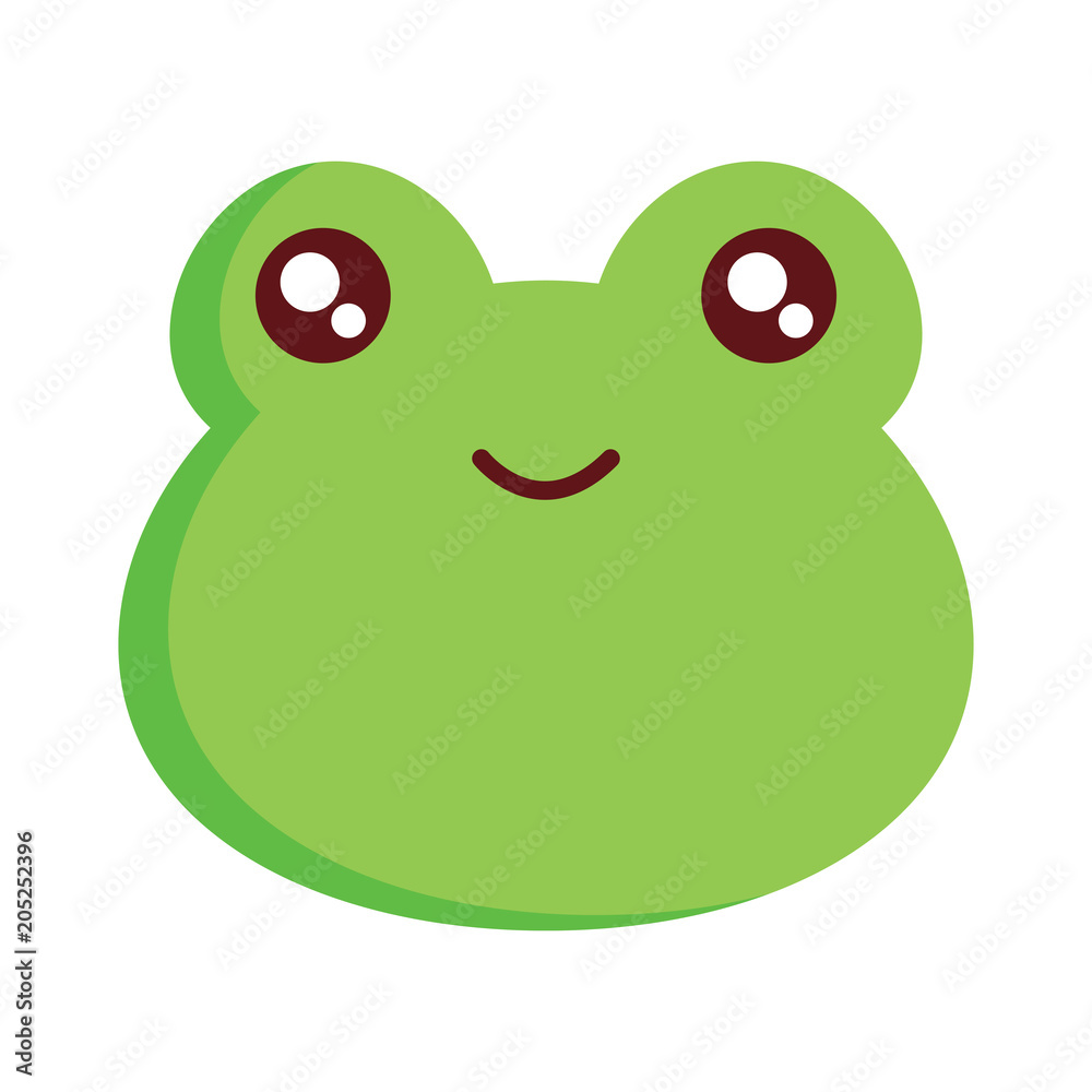 cute frog icon over white background, colorful design. vector illustration cute frog icon over white background, colorful design. vector illustration