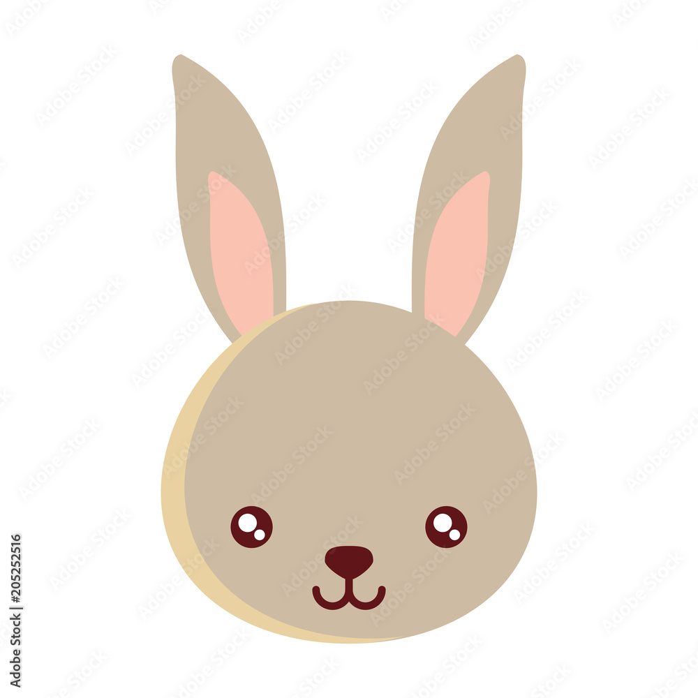 cute rabbit icon over white background, colorful design. vector illustration cute rabbit icon over white background, colorful design. vector illustration