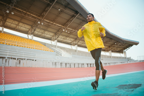 runner man and running for exercise. © sutadimages