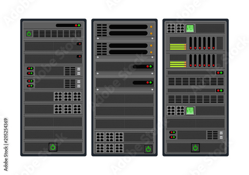 Set of computer server