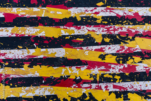 Striped texture on painted wood