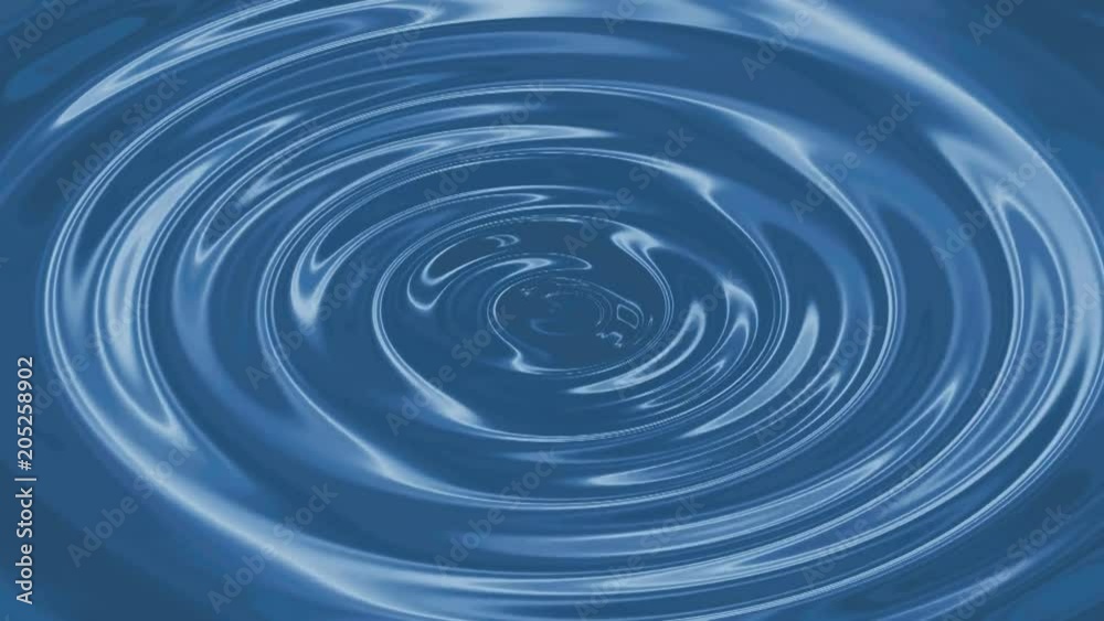Blue water wave circular ripples video with gradient glitter animation Blue water wave circular ripples video with gradient glitter animation
