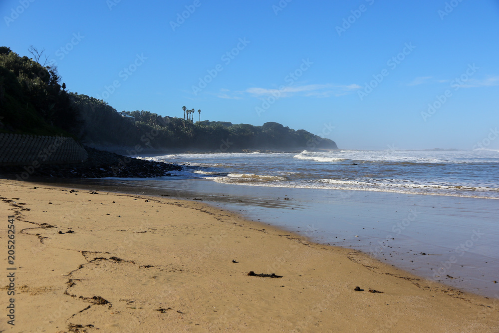 The beach of Morgans Bay near Kei Mouth on the Indian Ocean, Eastern Cape province, South Africa The beach of Morgans Bay near Kei Mouth on the Indian Ocean, Eastern Cape province, South Africa