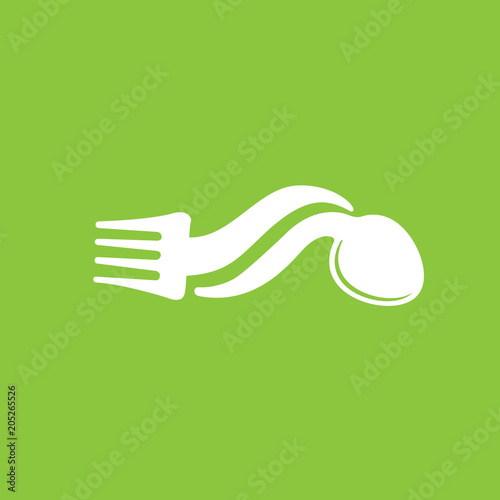 Illustration of business logotype restaurant and cafe.