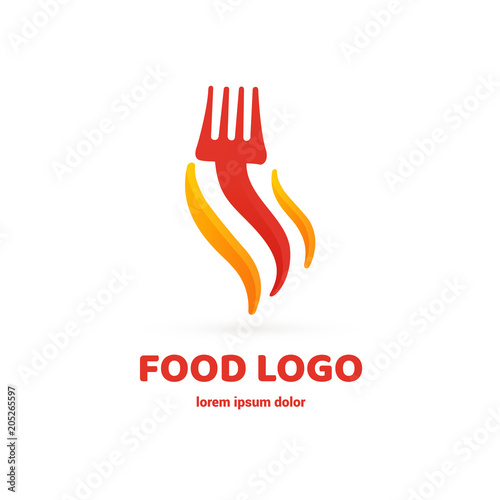 Illustration of business logotype barbecue restaurant.