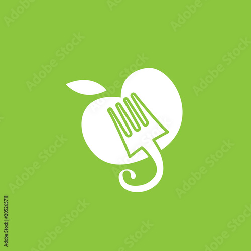 Illustration of business logotype restaurant and cafe.