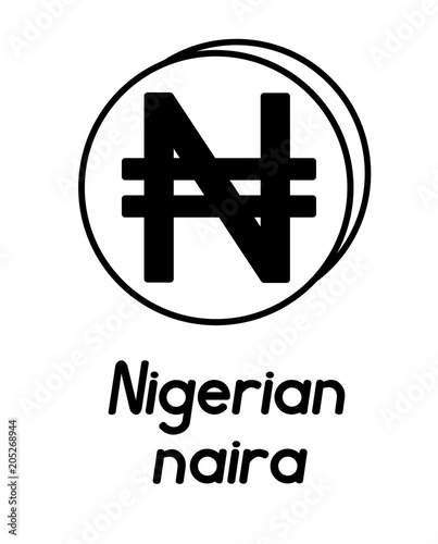 coin with nigerian naira sign