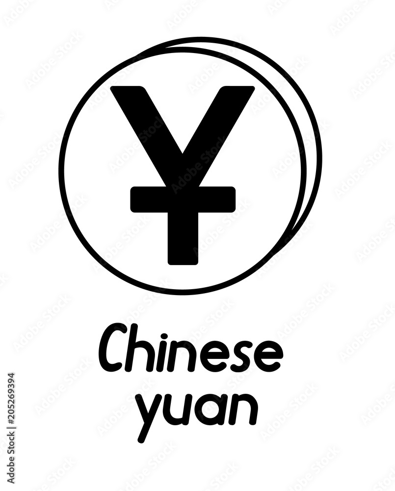 Obraz premium coin with chinese yuan sign