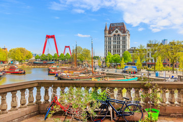 Fototapete Rotterdam Oude Haven in Rotterdam vom Balkon  © Z. Jacobs