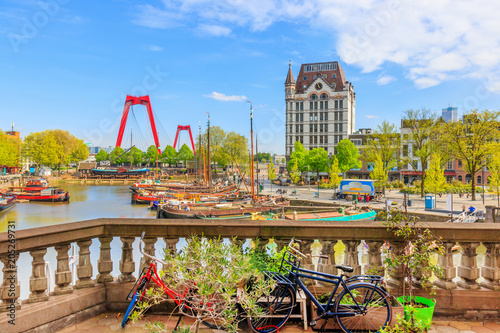 View of Oude Haven in Rotterdam From A Balcony