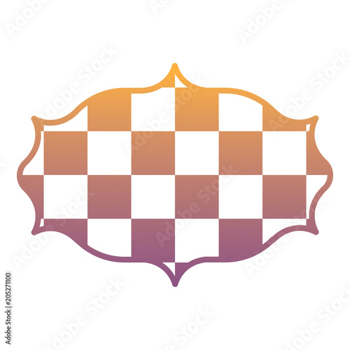 with chessboard pattern over white background, vector illustration