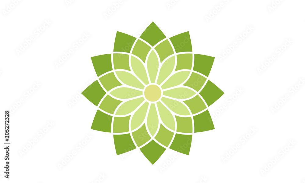 Floral Pattern Logo design inspiration Stock Vector | Adobe Stock