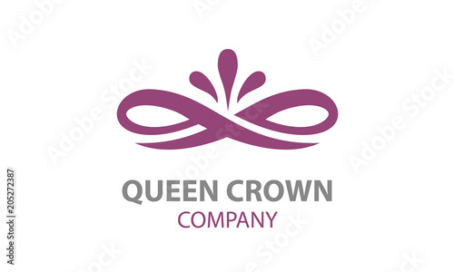 Beauty Elegant Floral Crown logo design inspiration