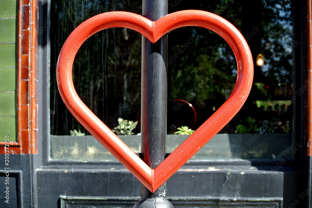 detail of urban decoration shape heart detail of urban decoration shape heart