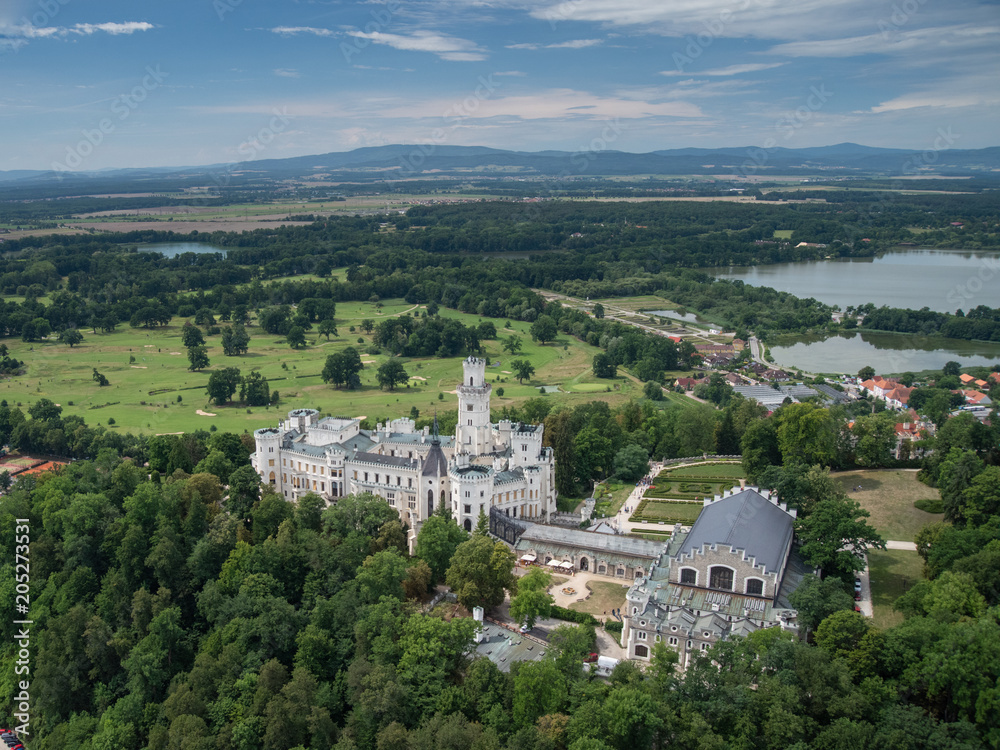 Fototapeta premium bohemian castle Hluboka nad Vltavou, Czech Republic